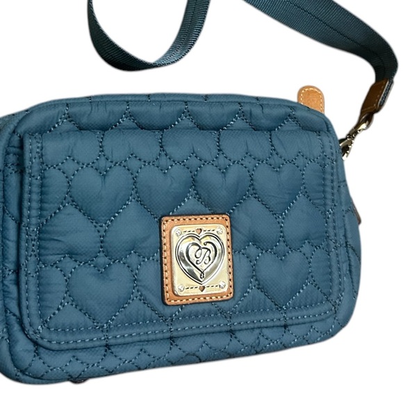 Brighton Kira Heart bag MINT/NEW condition- smaller crossbody beautiful blue - Picture 11 of 12